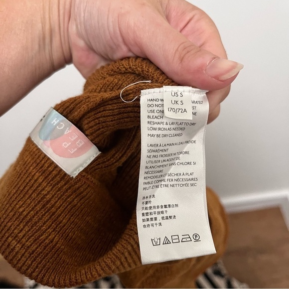 FREE PEOPLE Beach Knit Cotton Linen Blend Pull On Shorts Size Small - Picture 5 of 10